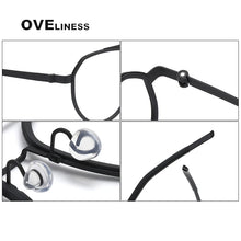 Load image into Gallery viewer, Brand Design Pure Titanium Glasses Frame Men women Vintage Round Prescription Eyewear Myopia Optical Eyeglasses Spectacle