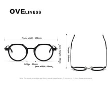 Load image into Gallery viewer, Brand Design Pure Titanium Glasses Frame Men women Vintage Round Prescription Eyewear Myopia Optical Eyeglasses Spectacle