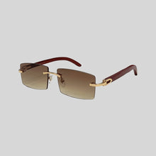 Carica l&#39;immagine nel visualizzatore di Gallery, Brand Design Sunglasses Men Women Rimless Sun Glasses Summer Rectangle Eyeglasses Drving Outdoor  Eyewear