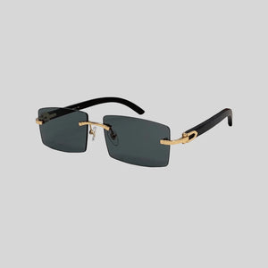Brand Design Sunglasses Men Women Rimless Sun Glasses Summer Rectangle Eyeglasses Drving Outdoor  Eyewear
