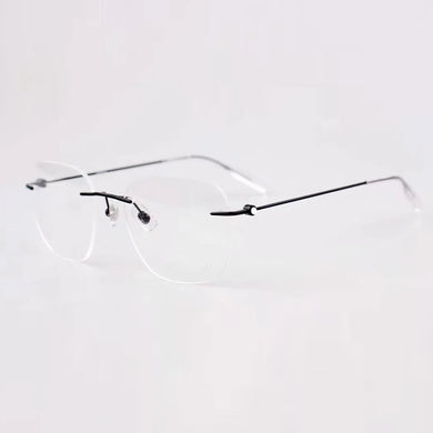 Brand Vinatge Rimless Ultralight Eyewear  Glasses Men Women High Quality Prescription Eyeglasses Frames MB0101O