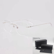 Load image into Gallery viewer, Brand Vinatge Rimless Ultralight Eyewear  Glasses Men Women High Quality Prescription Eyeglasses Frames MB0101O