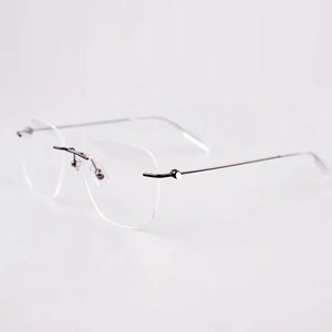 Brand Vinatge Rimless Ultralight Eyewear  Glasses Men Women High Quality Prescription Eyeglasses Frames MB0101O