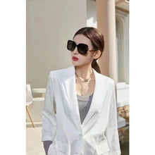 Load image into Gallery viewer, Cat Eye  Sunglasses Woman Vintage Designer Black Glasses Sun Glasses Big Frame Cool Sexy Female Glasses Women