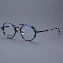 Load image into Gallery viewer, Classic Round Pure Titanium Men Glasses Frame Women Vintage Handmade  Computer Reading Myopia Lenses Eyeglasses kj50