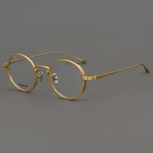 Load image into Gallery viewer, Classic Round Pure Titanium Men Glasses Frame Women Vintage Handmade  Computer Reading Myopia Lenses Eyeglasses kj50