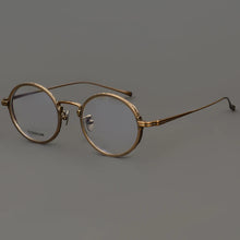Load image into Gallery viewer, Classic Round Pure Titanium Men Glasses Frame Women Vintage Handmade  Computer Reading Myopia Lenses Eyeglasses kj50