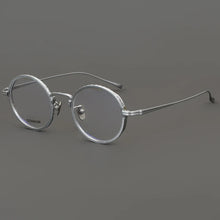 Load image into Gallery viewer, Classic Round Pure Titanium Men Glasses Frame Women Vintage Handmade  Computer Reading Myopia Lenses Eyeglasses kj50