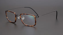 Load image into Gallery viewer, Denmark Design Vintage Square Glasses Frame Men Ultralight Titanium Acetate Prescription Eyeglasses Women Optical Spectacle