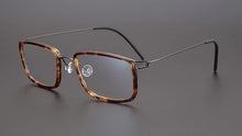 Load image into Gallery viewer, Denmark Design Vintage Square Glasses Frame Men Ultralight Titanium Acetate Prescription Eyeglasses Women Optical Spectacle