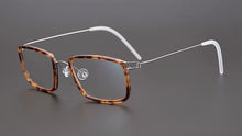 Load image into Gallery viewer, Denmark Design Vintage Square Glasses Frame Men Ultralight Titanium Acetate Prescription Eyeglasses Women Optical Spectacle