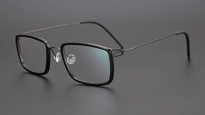 Denmark Design Vintage Square Glasses Frame Men Ultralight Titanium Acetate Prescription Eyeglasses Women Optical Spectacle