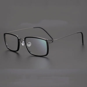 Denmark Design Vintage Square Glasses Frame Men Ultralight Titanium Acetate Prescription Eyeglasses Women Optical Spectacle