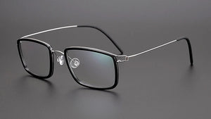 Denmark Design Vintage Square Glasses Frame Men Ultralight Titanium Acetate Prescription Eyeglasses Women Optical Spectacle
