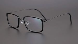 Denmark Design Vintage Square Glasses Frame Men Ultralight Titanium Acetate Prescription Eyeglasses Women Optical Spectacle