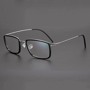 Denmark Design Vintage Square Glasses Frame Men Ultralight Titanium Acetate Prescription Eyeglasses Women Optical Spectacle