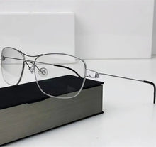 Carica l&#39;immagine nel visualizzatore di Gallery, 2023 Denmark Handmade Design Titanium Glasses Frame Men Women Screwless Eyewear Ultralight Double Beam Square Optical Eyeglasses