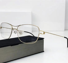 Carica l&#39;immagine nel visualizzatore di Gallery, 2023 Denmark Handmade Design Titanium Glasses Frame Men Women Screwless Eyewear Ultralight Double Beam Square Optical Eyeglasses