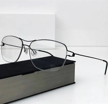 Carica l&#39;immagine nel visualizzatore di Gallery, 2023 Denmark Handmade Design Titanium Glasses Frame Men Women Screwless Eyewear Ultralight Double Beam Square Optical Eyeglasses