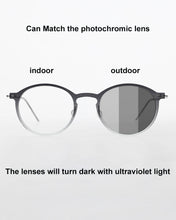 Load image into Gallery viewer, Denmark Round Screwless Glasses Frame Men Women Ultralight 4g Titanium Acetate Optical Eyeglasses  Prescription Gafa