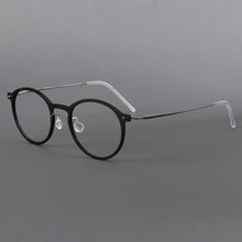 Load image into Gallery viewer, Denmark Round Screwless Glasses Frame Men Women Ultralight 4g Titanium Acetate Optical Eyeglasses  Prescription Gafa