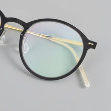 Load image into Gallery viewer, Denmark Round Screwless Glasses Frame Men Women Ultralight 4g Titanium Acetate Optical Eyeglasses  Prescription Gafa