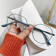 Load image into Gallery viewer, Eye Glasses Frames for Men Women Metal Art Student Flat Light Mirror Spectacle Frames for Myopia