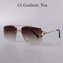 Load image into Gallery viewer, Fashion Unique Rimless Style Studded Sunglasses Vintage Women Men Brand Design Sunglasses Oculos De Sol 2399 carter