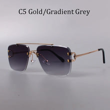 Load image into Gallery viewer, Fashion Unique Rimless Style Studded Sunglasses Vintage Women Men Brand Design Sunglasses Oculos De Sol 2399 carter