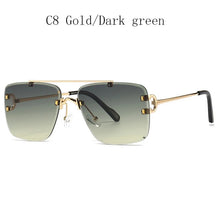 Load image into Gallery viewer, Fashion Unique Rimless Style Studded Sunglasses Vintage Women Men Brand Design Sunglasses Oculos De Sol 2399 carter