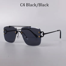 Load image into Gallery viewer, Fashion Unique Rimless Style Studded Sunglasses Vintage Women Men Brand Design Sunglasses Oculos De Sol 2399 carter