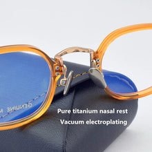 Load image into Gallery viewer, Handmade Titanium Glasses Frame Women Men Vintage Transparent Reading Prescription Eyewear   Women&#39;s Eyeglass Frames N183