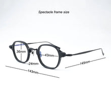 Load image into Gallery viewer, Handmade Titanium Glasses Frame Women Men Vintage Transparent Reading Prescription Eyewear   Women&#39;s Eyeglass Frames N183