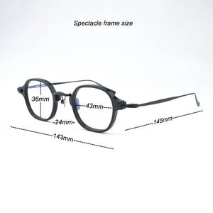 Handmade Titanium Glasses Frame Women Men Vintage Transparent Reading Prescription Eyewear   Women's Eyeglass Frames N183
