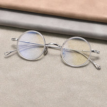 Load image into Gallery viewer, Japanese Small Round Glasses Frame Handmade Ultralight 7g Titanium Prescription Eyeglasses Optical Eyewear For High Degree