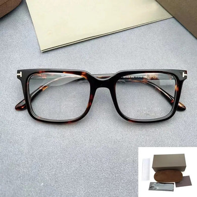 Luxury Brand  Tom For Men Glasses Frame Myopia Prescription Eyeglasses Frame Italy Acetate Square Eyewear Frame TF5818