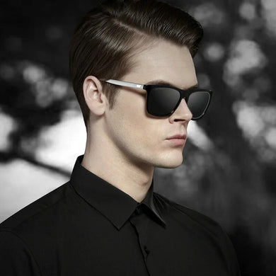 Mens Polarized Sunglasses Men Classic Square Sun Glasses UV400 Mirror Aluminum Leg Eyeglass Vintage  Sunglasses for Women
