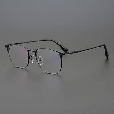 Myopia reading women personalized eyewear designer pure titanium casual optical eyeglasses Retro square glasses frame men