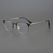 Load image into Gallery viewer, Myopia reading women personalized eyewear designer pure titanium casual optical eyeglasses Retro square glasses frame men