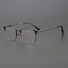 Load image into Gallery viewer, Myopia reading women personalized eyewear designer pure titanium casual optical eyeglasses Retro square glasses frame men
