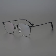 Load image into Gallery viewer, Myopia reading women personalized eyewear designer pure titanium casual optical eyeglasses Retro square glasses frame men