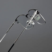 Load image into Gallery viewer, Myopia reading women personalized eyewear designer pure titanium casual optical eyeglasses Retro square glasses frame men