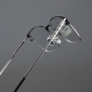 Myopia reading women personalized eyewear designer pure titanium casual optical eyeglasses Retro square glasses frame men