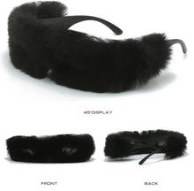 Load image into Gallery viewer, Fur Velvet Sunglasses for Women Luxury Oversized Cat Eye Plush Sun Glasses Female Party Club Funny Eyewear 9145