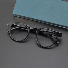 Load image into Gallery viewer, Arrive Classic Round Brown Glasses Frame for Men MM009 INS Hot Style Hand Craft Acetate Myopia Eyeglasses for Women