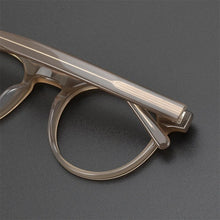 Load image into Gallery viewer, Arrive Classic Round Brown Glasses Frame for Men MM009 INS Hot Style Hand Craft Acetate Myopia Eyeglasses for Women