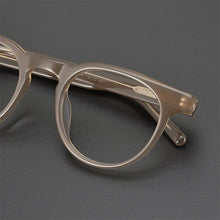 Load image into Gallery viewer, Arrive Classic Round Brown Glasses Frame for Men MM009 INS Hot Style Hand Craft Acetate Myopia Eyeglasses for Women