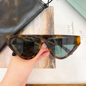 Arrive Fashional High Street Cat Eyes Sunglasses for Men and Women 100% Hand Made Yellow Acetate Solar Glasses