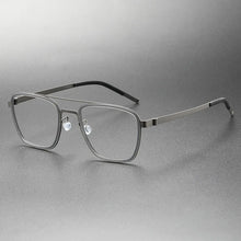Load image into Gallery viewer, Denmark Brand Ultralight Retro Square Pilot Titanium Glasses Frame Men Women Myopia Optic Prescription Eyeglasses 9708