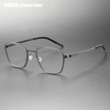 Load image into Gallery viewer, Denmark Brand Ultralight Retro Square Pilot Titanium Glasses Frame Men Women Myopia Optic Prescription Eyeglasses 9708